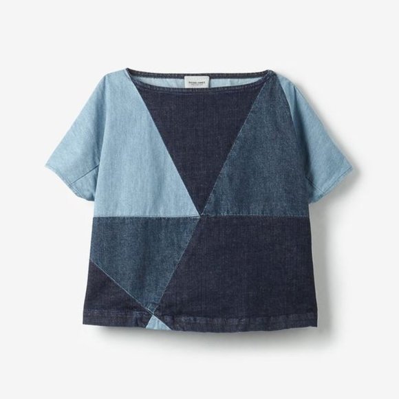Rachel Comey Tops - Rachel Comey Blue Denim Composite Top
